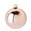 Pallina di Natale in vetro colorato ramato lucido